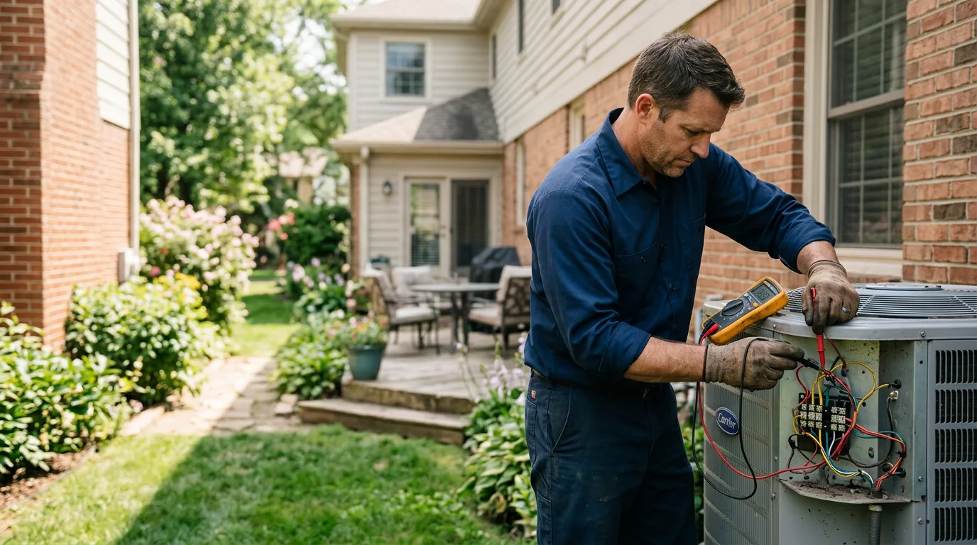 HVAC technician working near Gadsden, TN